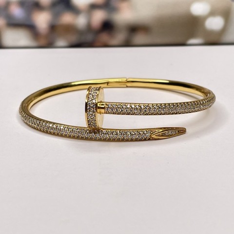 Cartier 까르띠에 저스트 앵끌루 팔찌 (풀쥬얼리파베셋팅) / 정품 1:1 비교