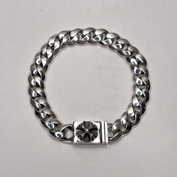 Chrome Hearts 크롬하츠 베이비 크로스 클래식 체인 클립 팔찌