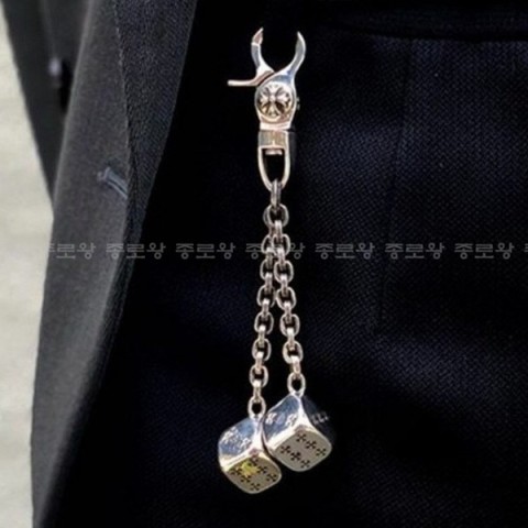 Chrome Hearts 크롬하츠 라지 다이스 페이퍼 키링