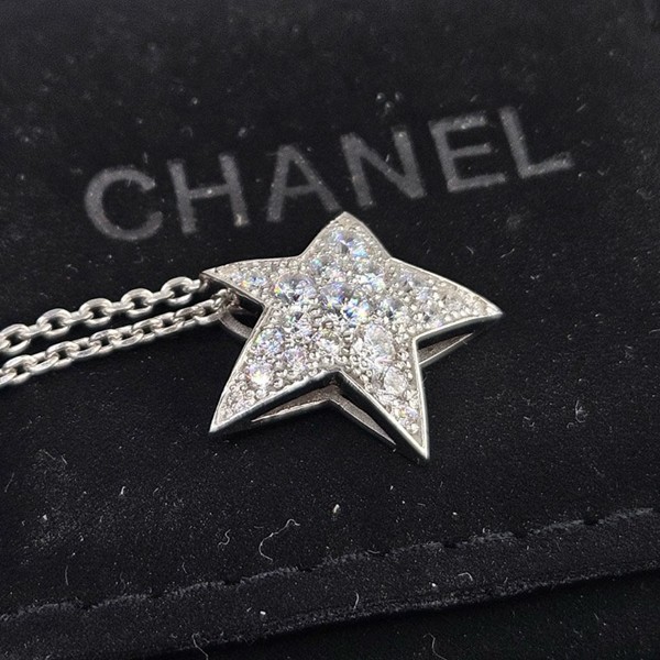 CHANEL 샤넬 코메트 제오드 스타 목걸이 M사이즈