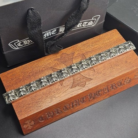 Chrome Hearts 크롬하츠 크로스 블럭 팔찌 L사이즈