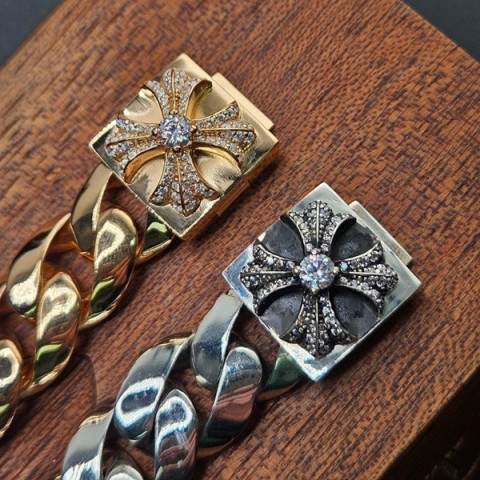 Chrome Hearts 크롬하츠 크로스 클래식 클립 팔찌 (헤드쥬얼리버전)