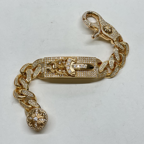 Chrome Hearts 크롬하츠 대거 클래식체인 집게 팔찌 (풀쥬얼리버전)