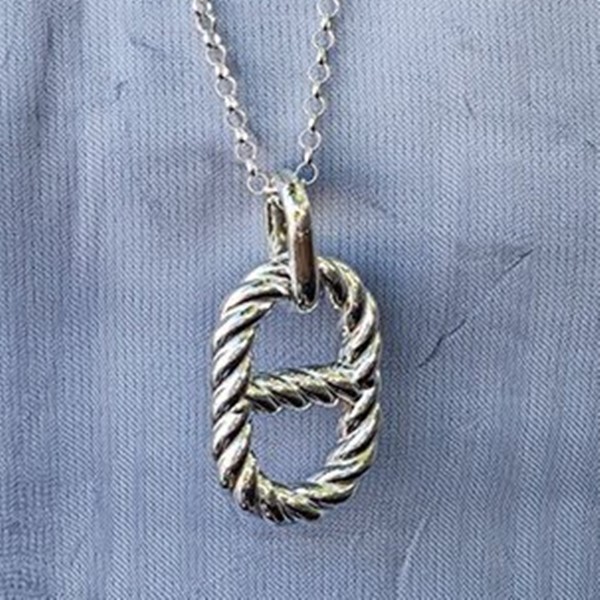 HERMES 에르메스 라지 알레아 트위스트 목걸이