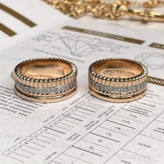 BOUCHERON 부쉐론 콰트로 레디언트 핑크에디션 스몰 반지 (모이사나이트셋팅)