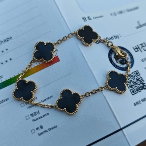 Van Cleef & Arpels 반클리프아펠 빈티지 알함브라 5모티브 팔찌 18K골드